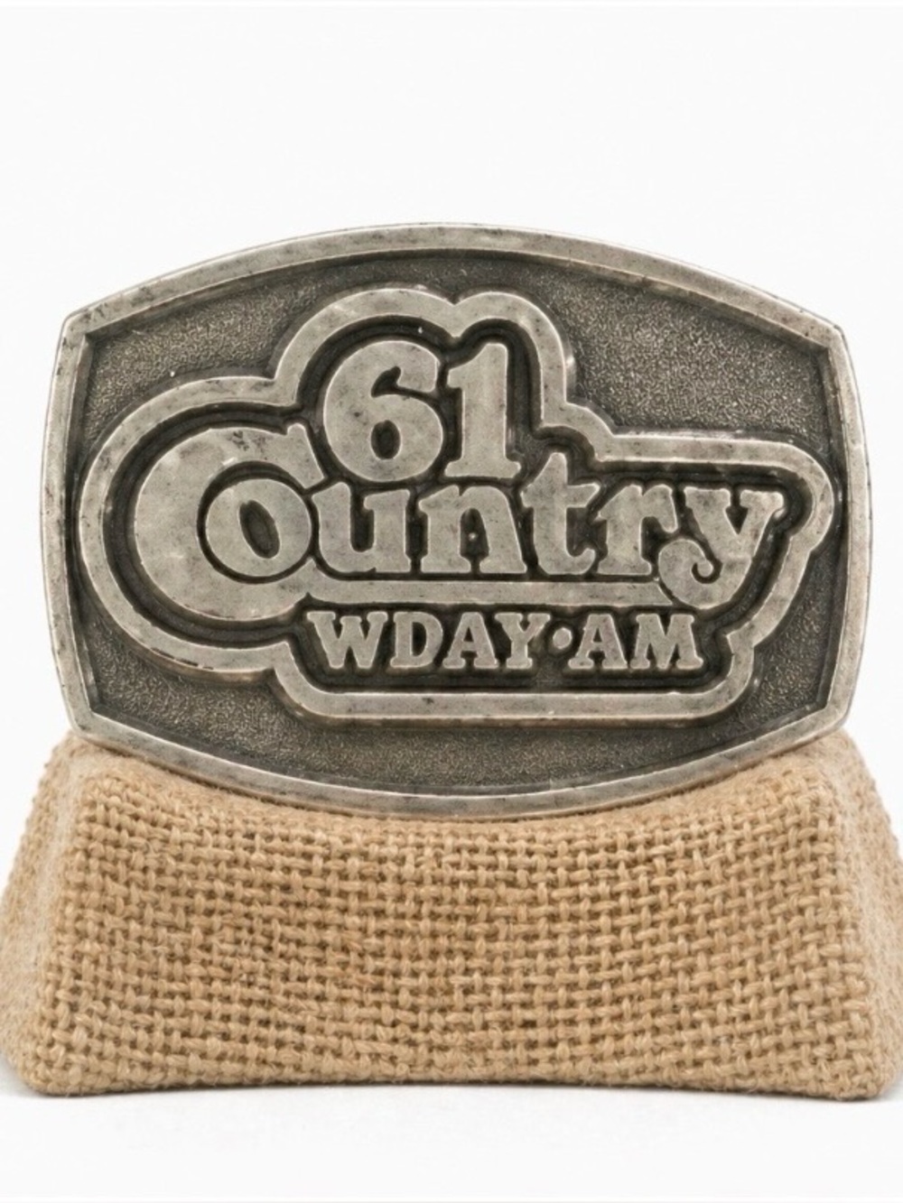 Vintage 61 Country WDAF AM Belt Buckle